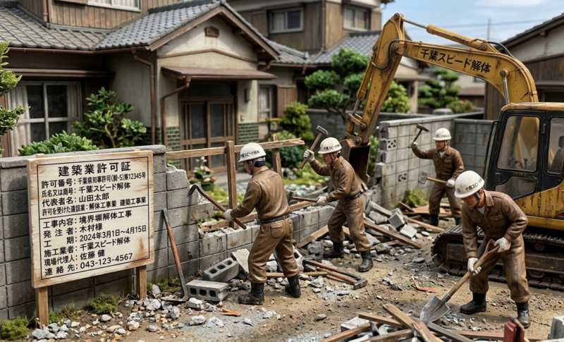 千葉で隣地との境界線上にある塀の解体トラブル事例と費用分担の法律