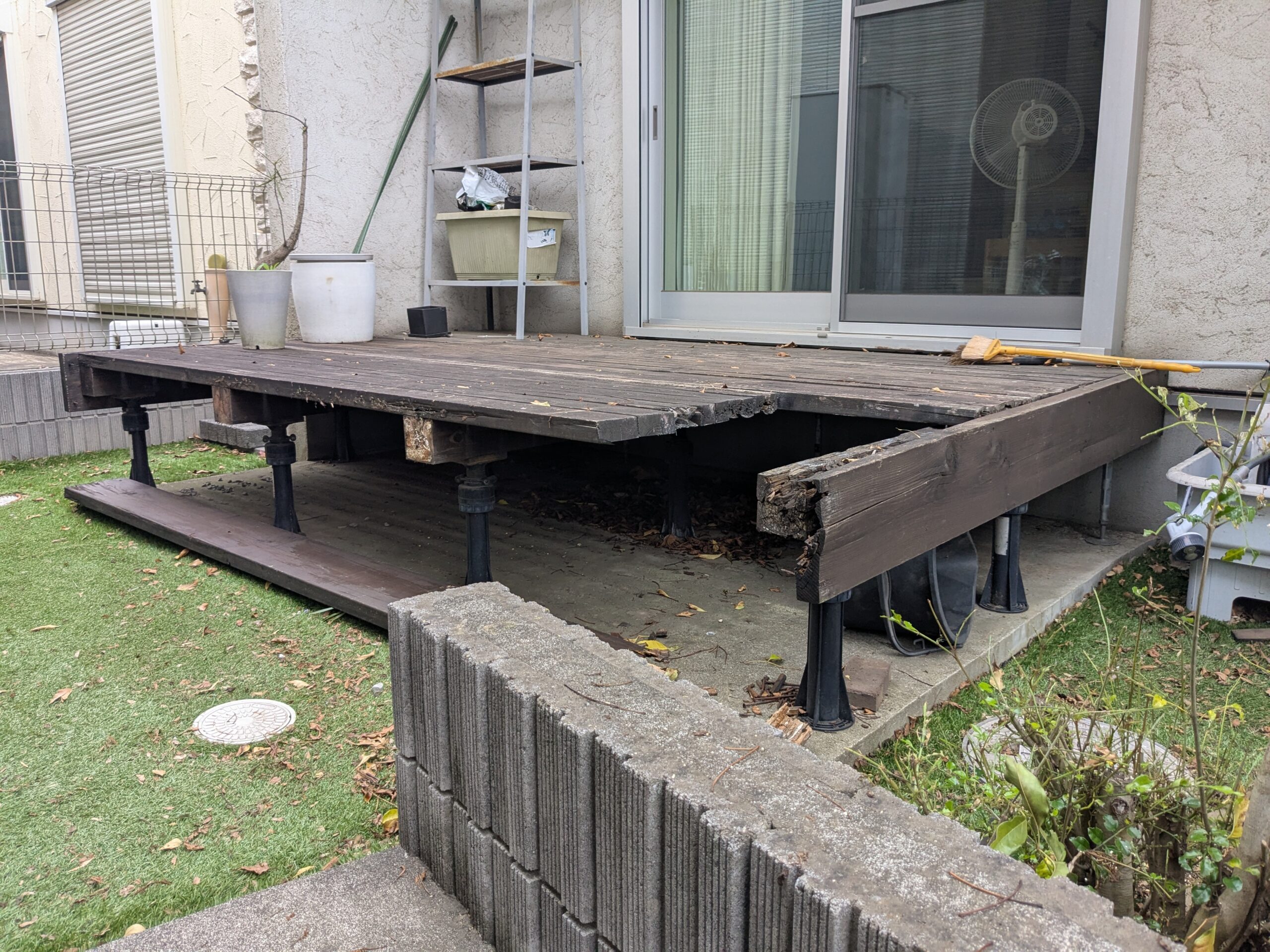 千葉市　ウッドデッキ解体工事