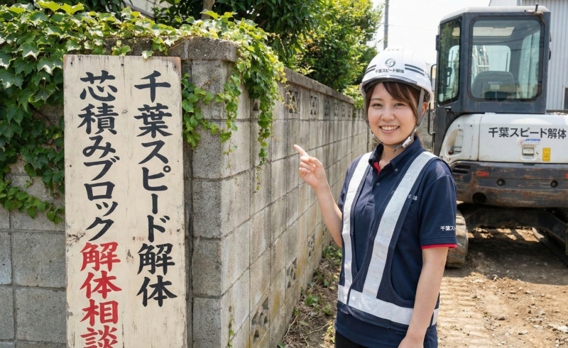 千葉で「芯積みブロック」の解体は要注意！隣地との境界トラブル事例と対処法