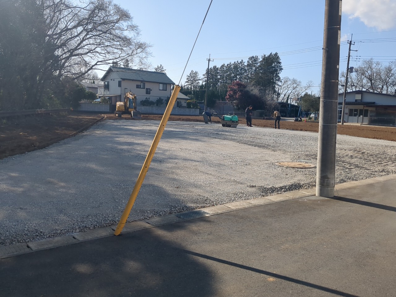 千葉市　砂利敷き舗装工事