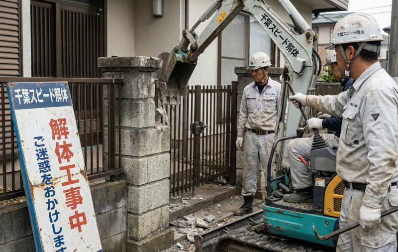 千葉で門柱・門扉を解体・撤去する費用は？外構工事専門家が相場を解説