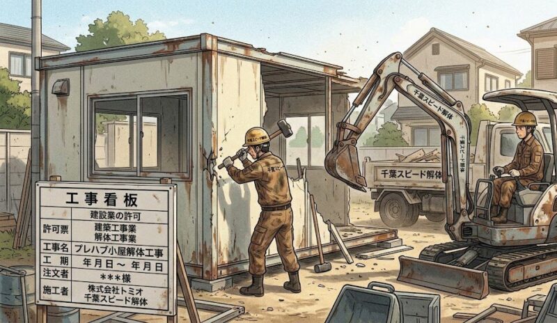 千葉県でプレハブ小屋を解体する費用相場｜確認申請と税金対策
