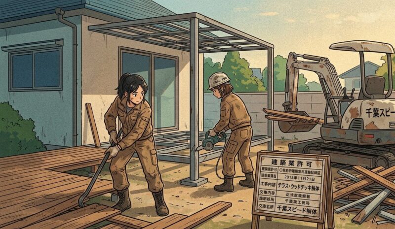 千葉でテラス・ウッドデッキを解体・撤去する費用は？DIYと業者依頼の比較