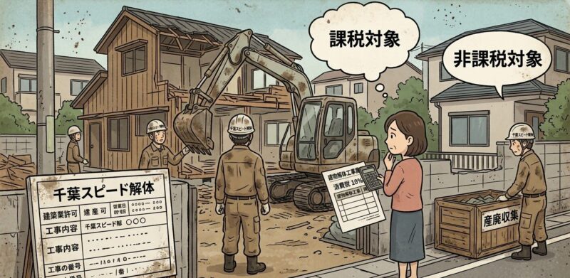 千葉の建物解体工事にかかる消費税は？課税対象と非課税対象を解説
