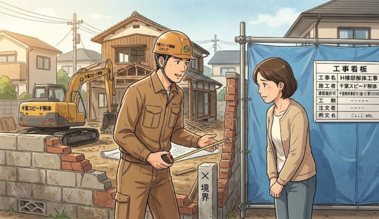 千葉で解体前に必ず確認！「境界線」トラブル事例と解決策【隣地境界】