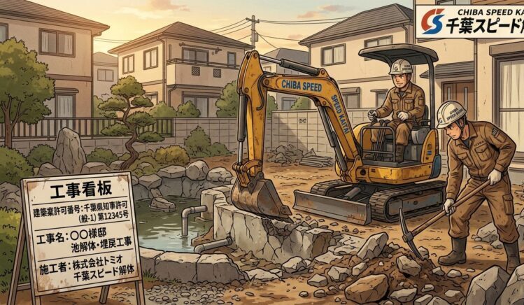 千葉で庭の池を埋める・解体する費用は？お祓いの必要性と工事の手順を解説