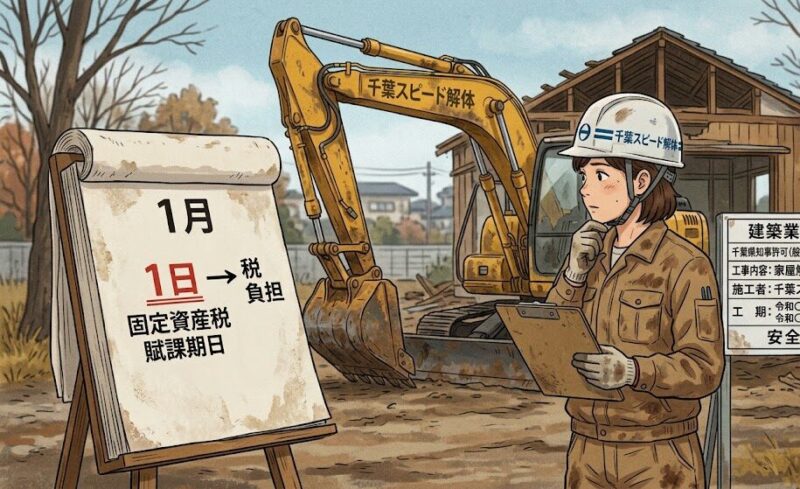 千葉で固定資産税が安くなる解体のタイミングは？1月1日の罠