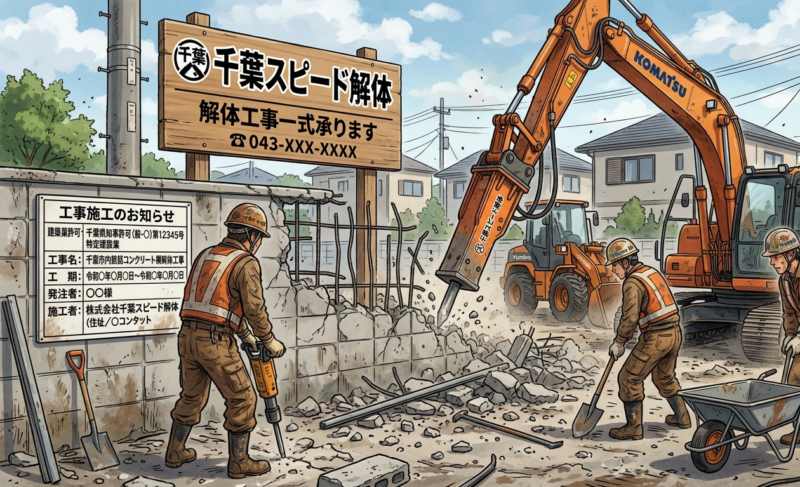 千葉で鉄筋コンクリート（RC）塀を解体する費用と注意点。ブロック塀との違い