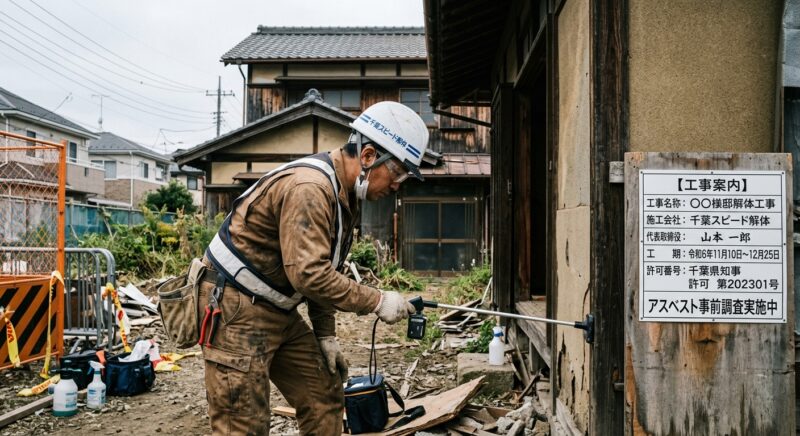 千葉の解体事前調査で義務化された「建築物石綿含有建材調査者」とは？